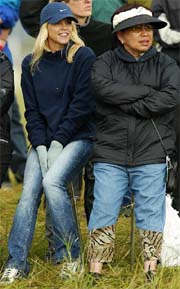 Tiger Wood's mother Kultida and girlfriend Elin Nordegren