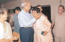 Dr Kiran Bedi and Justice Jawahar Lal Gupta at the installation ceremony