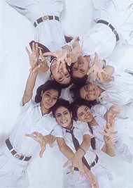 A scene from the tele-serial �School, School�.