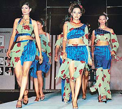 The elements of star signs were reflected by models who sported the creations of NIFD students at the annual fashion show at Hotel Marc Royale in Zirakpur on Tuesday.