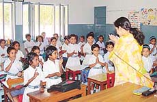 Life is a song for these children from city slums who have been adopted by Sacred Heart Senior Secondary School, Sector 26.