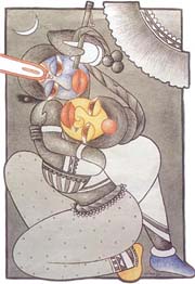 Krishna and Radha in Colours of Eternity