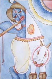 Krishna and Radha in Colours of Eternity