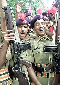 Fresh recruits of the ITBP