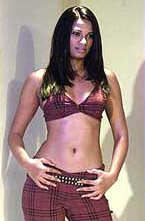 Model strikes a pose