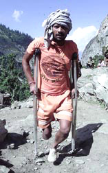 Sant Kumar from Bihar makes it to the cave every year