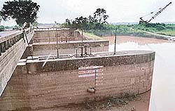 The height of the gate and walls of this regulator that controls the outflow of water from the Sukhna is to be raised by two feet to retain more water.