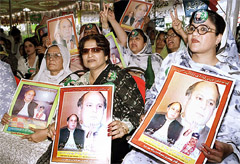 Supporters of the PML 