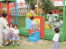 Students of Rainbow Preparatory School