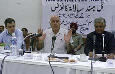 ammu and Kashmir Chief Minister Farooq Abdullah addresses Haj committee members