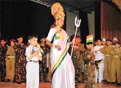 Students of Spring Dale Public School presents a cultural programme