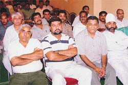 Representatives of various hosiery manufacturers