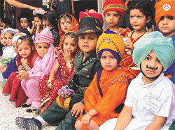 Tiny tots of Guru Nanak International Public School
