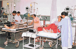 Patients under treatment at CMC Hospital