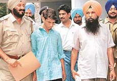 The four suspects involved in the kidnapping of two women from Mani Majra on Thursday night 