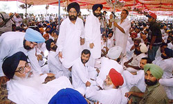 Mr Parkash Singh Badal and Mr Sukhbir Singh Badal