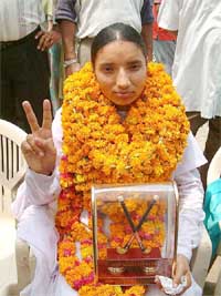 Member of the gold winning Indian women's hockey team at Manchester Commonwealth Games