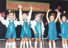 Kids participate in �Songs and Rhymes Day�