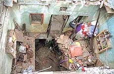 The ill-fated house in East Delhi.