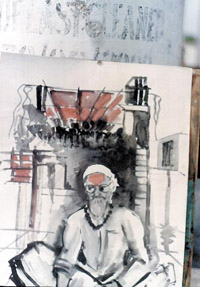 An artwork of Shekhar Mukherji.