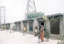 UNWANTED ELEMENTS: This GDA market complex has 20 shops, many of which have become the dwellings of rickshaw-pullers. 