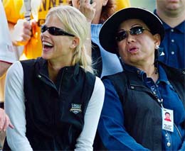 Mother Kultilda Woods and Tiger Woods girlfriend