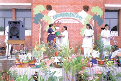 Child participants on the Environment Day at VBPS, Noida.