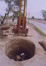 Farmers are busy deepening their tubewells