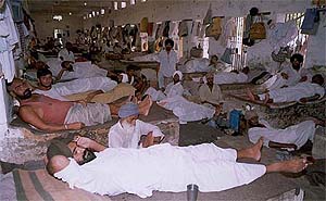 A section of inmates of the local central jail