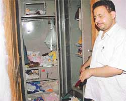 Mr Vijay Kumar, whose house was burgled early on Wednesday morning