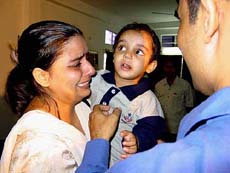 Two-and-half-year-old Harshika, who was kidnapped by armed miscreants from Kalayan Tea Estate