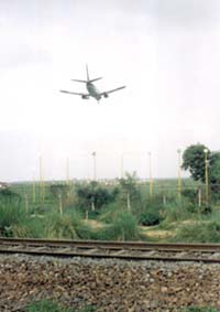 One can stand on the tracks near the Delhi Airport and wreak havoc just like the LTTE did in Colombo earlier this year. 