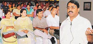 Dental doctors attend a workshop conducted by Dr S.P. Aggarwal