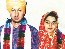 A file photo of Amitoj Singh and Rajdeep Kaur