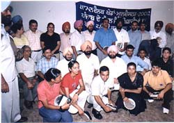 Medallists of the Manchester Commonwealth Games with the Punjab Chief Minister Capt Amarinder Singh