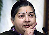 Tamil Nadu Chief Minister Jayalalitha during a Press conference