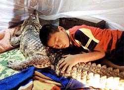 Wattana Thongjon takes a nap