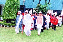 The English department of Jaspal Kaur Public School presenting a visual treat