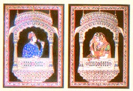 The famed glass foil artwork of Rajasthan.