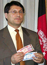 Afghanistan's central bank Governor Anwarul-Haq Ahadi