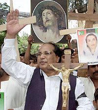 Michael Javed, a leader of the Pakistan Minority Alliance