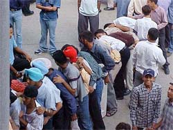 Hiding from the camera