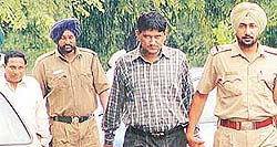 Ram Lal and Baldev, suspects in the rape case of a Shimla-based girl, being produced in the District Courts in Chandigarh on Thursday