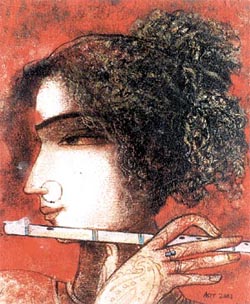 The workmanship of Asit Kumar Sarkar, �Radha�