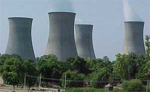 A view of Guru Nanak Thermal Plant at Bathinda