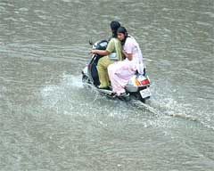 Incessant rain threw life out of gear