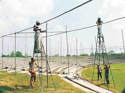 Preparations in full swing for the two-day Kisan Mela on the PAU campus