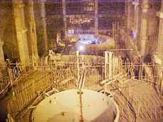 Final touches are being given by National Hydro Electricity Power Corporation engineers to one of three 100 MW turbine units