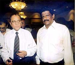 BCCI president Jagmohan Dalmiya with newly elected Secretary