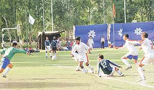 The final match of senior state football meet played between the Chandigarh Police and the AG (Audit), Haryana
